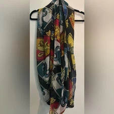 Harry Potter Womens Infinity Scarf Gryffindor Slythrin Ravenclaw Hufflepuff Red
