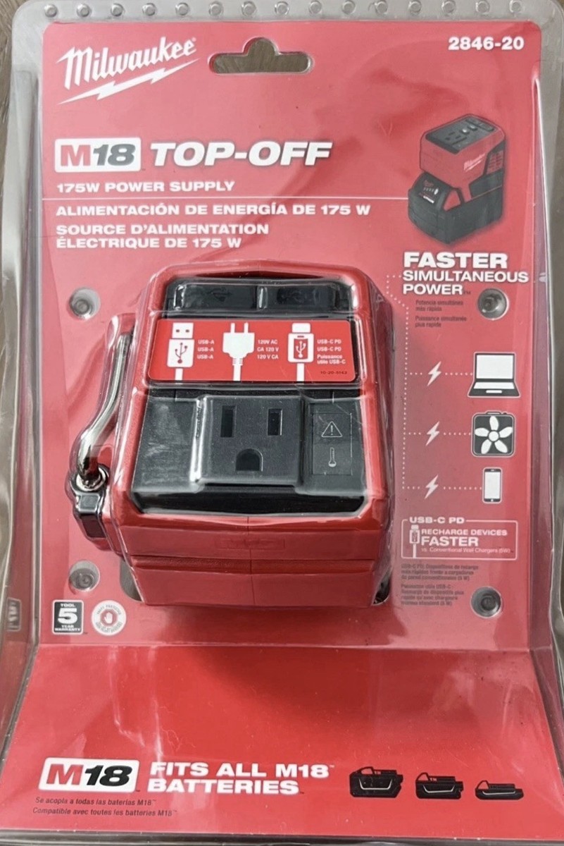 Milwaukee Tool 18V M18 Lithium-Ion Compact (CP) 2.0 Ah REDLITHIUM