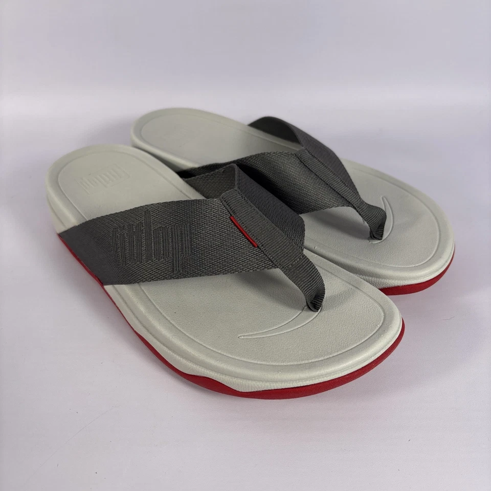 Sandalias Fitflop Surfa Puntera - Gris Estaño Talla 7 Base Microwobbleboard NUEVAS Foto 2 de 4
