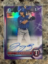 2022 Bowman Chrome - Autographs JoJo Blackmon #CPA-JBN Purple Refractor 173/250