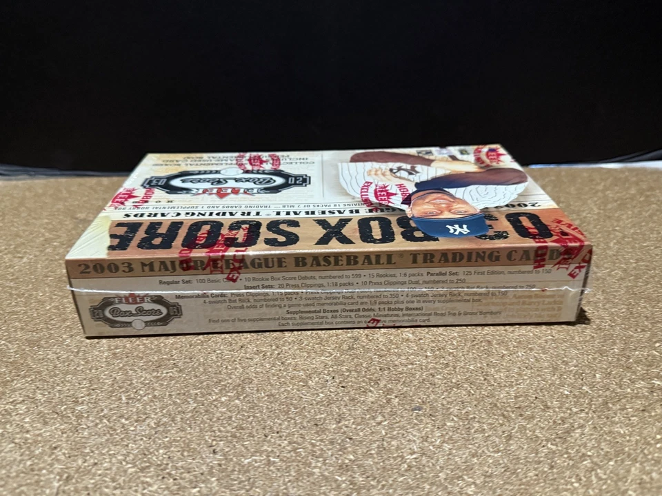 2003 FLEER BOX SCORE BASEBALL FACTORY SEALED 18 PACK HOBBY BOX MLB - Image 3 of 4