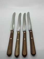 Vintage Case XX Cap 254 Stainless Table Dining Knife Wooden Handle - 8 1/2" X4