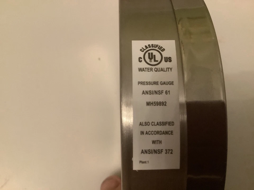 TRERICE 620B4502LA100 / 0-60 PSI PRESSURE GUAGE / 4.5" FACE / 1/4 NPT / NEW🇺🇸 - Image 4 of 4