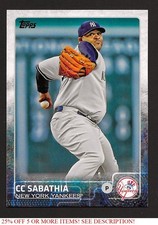 2015 Topps #468A CC Sabathia New York Yankees HOF