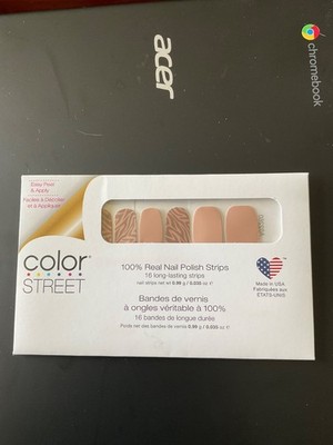 Color Street   Real Nail Polish Strips ALL WILD UP ANIMAL PRINT  BNIP HTF