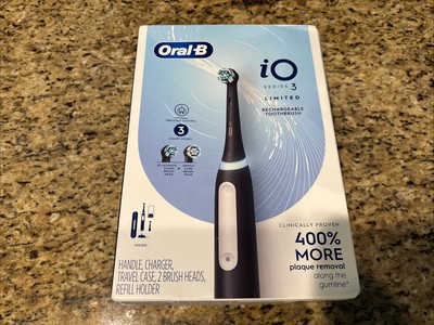 Oral-B iO Series 3 Deep Clean Electric Toothbrush   Black 2 Heads, Black