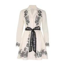 Zimmermann’s dress Resort Floral Button Front Tie Waist Mini Dress