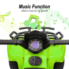 6V Ride-On Toy for Toddlers, Kids ATV 4 Wheeler for 1-3 Boys  Girls with Mus...