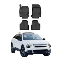 Omac Gummi FußMatten FüR Citroen C4 2021-2026 Premium TPE Automatten Schwarz 4X