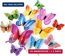 Butterfly Wall Decor 24 48 PCS 3D Butterflies Stickers Party