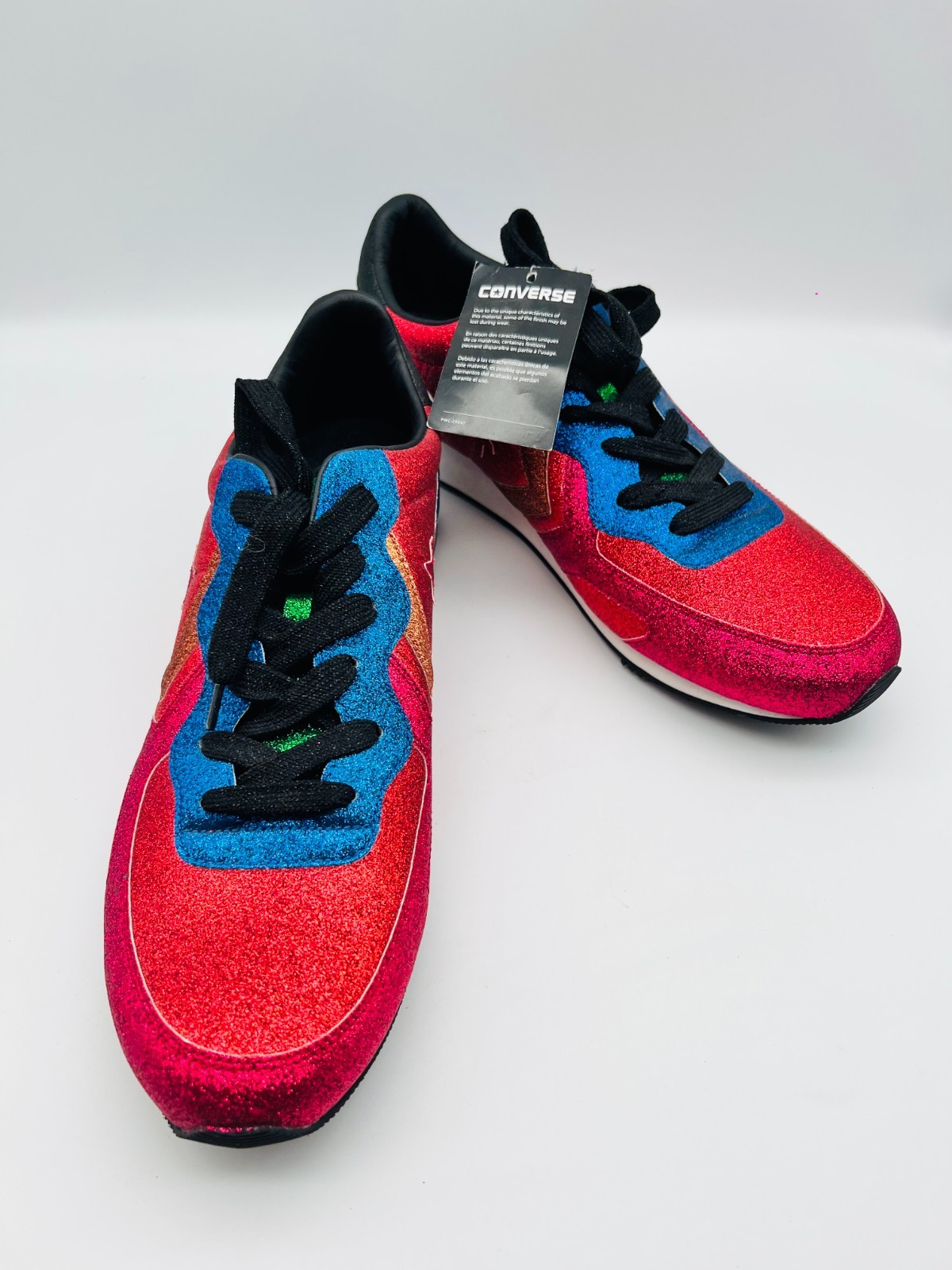 Converse x JW Anderson Thunderbolt 84 Glitter Sneakers Size 47.5 Multicolor NEW CS image 5