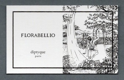 Werbekarte - Advertising Card - Florabellio de Diptyque beidseitig