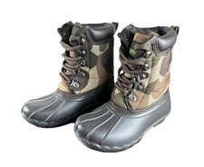 Magellan Duck Boots Youth Sz 11 D Camo Hunting Waterproof Rain Shoes