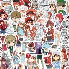 Mix 10/50 PCs Cells At Work Animate Luggage Laptop Notebook Sticker-No Duplicate