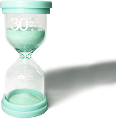 Sanduhr für Kinder Buntes Sanduhren Sand Timer 30 Minuten Zähneputzen Zeitanzeig