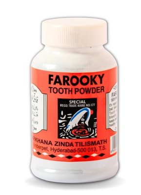 Ayurvedic Farooky Tooth Powder for Stops Gum Bleeding Tooth Decay Oral Care 80GM