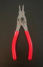 Snap-On 7 1/2" Internal / External NEW Snap-Ring Pliers .070 Red / Straight
