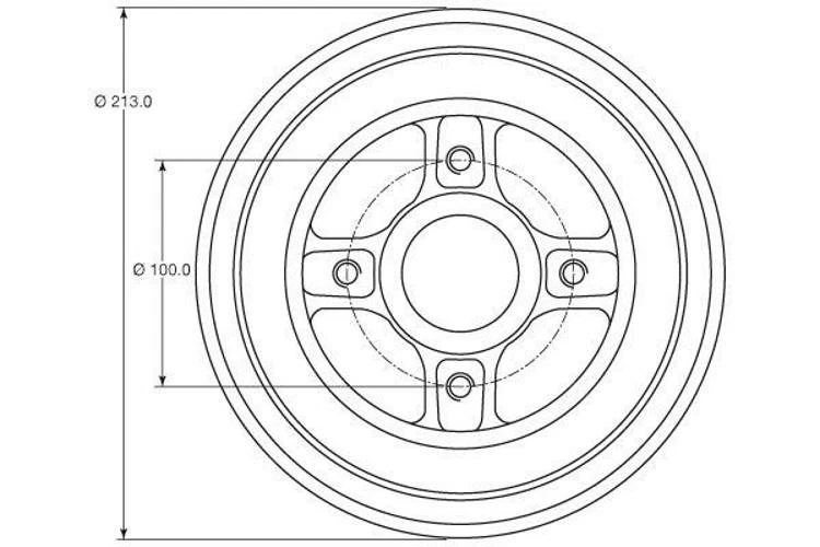 2x TRW DB4363MR Tambor de freno Trasero para RENAULT MODUS / GRAND MODUS (F/JP0) - Imagen 4 de 4