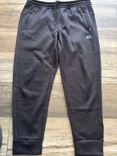 Quicksilver Men’s Jogger Sweat Pant Drawstring Dry Flight Large Black Preowned