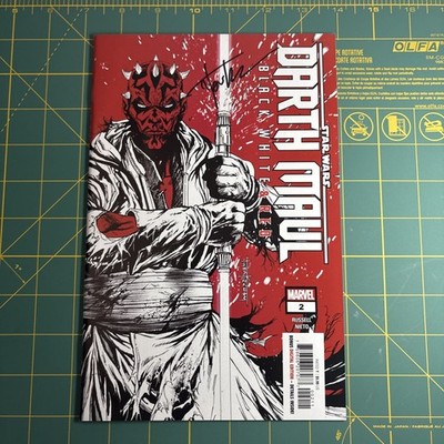 Star Wars: Darth Maul Black, White and Red #2, Signed By Tyler Kirkham