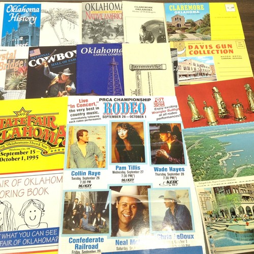 1995 Oklahoma State Fair PROGRAM Coloring Book + OK Brochures Pamphlets Ephemera - Picture 7 of 9