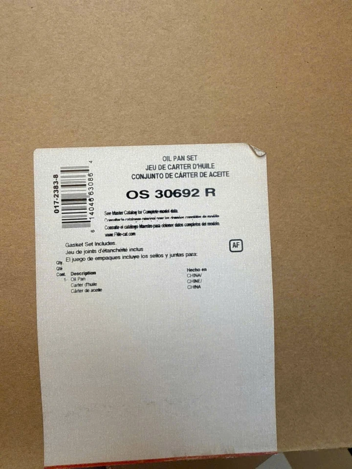 Juego de juntas de cárter de aceite del motor Fel-Pro OS 30692 R para Dodge Intrepid 1998-2004 Foto 2 de 2