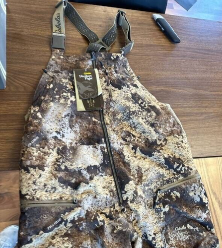 Cabelas Northern Flight Prairie Hunting Bibs Men's Size Medium Waterproof - Picture 3 of 13