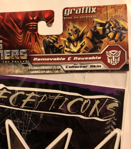 Transformers Gamer Graffix Removable & Reusable Decepticons Collector Skin - Picture 5 of 10