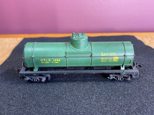 Treno d'epoca - Varney carro armato a cupola singola 'Bay-Sol' Tanker UTLX #1956 - Sharp - Foto 16 di 24
