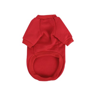 Baumwollmischung Hund Winter Sweatshirt Kleidung Vlies Gefüttert Mantel Rot XS
