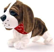 Liberty Imports Smart Pet Interactive Animated Walking Electronic Dog Plush
