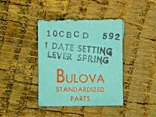 Genuine Bulova 10CBCD Date Setting Lever Spring 592 Watch part NEW OLD STOCK