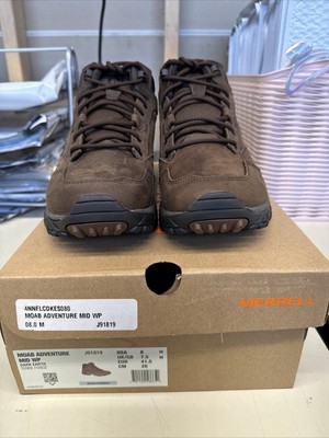 NEW / Merrell Mens Moab Adventure Mid Waterproof Boot - Dark  display picture 3