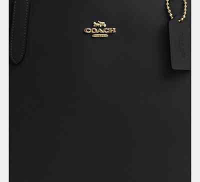 COACH City Tote Bag CR111 IMBLK Black Outlet | eBay