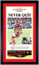 Kansas City Chiefs SUPER BOWL CHAMPS! Framed Original Newspaper Star 2/3/2020 🍻
