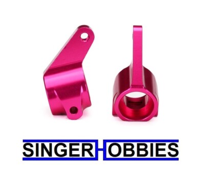 Traxxas 3636P 6061-T6 pink-anodized Aluminum Steering Blocks (2