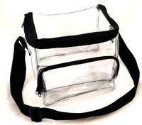Clear Lunch Bag Black Trim - Medium Clear Lunch Bag Black Trim - Medium