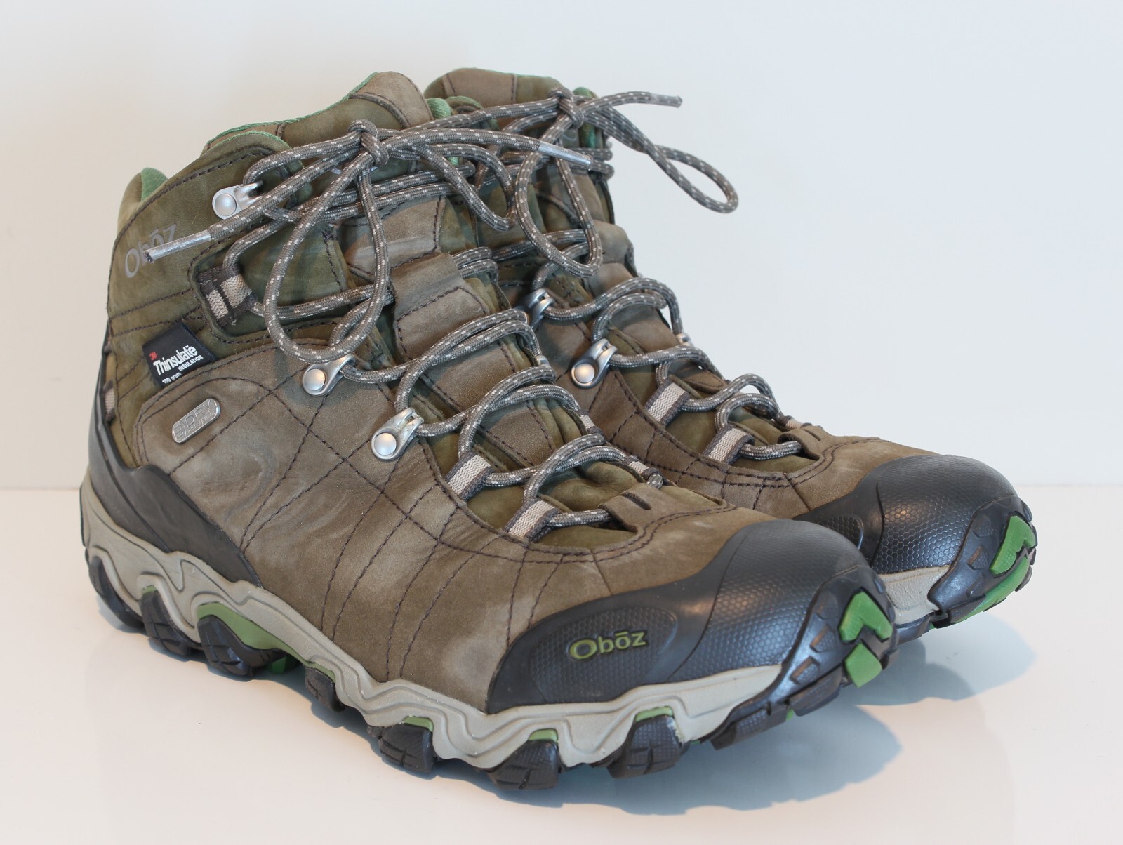 Oboz Brown Leather Bridger BDry Waterproof Insulated Hiking Boots Men