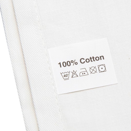 Aztex Plain Cotton Tea Towels, 100% Cotton, Pack of 6, 170gsm, White, Kitchen - Afbeelding 4 van 14