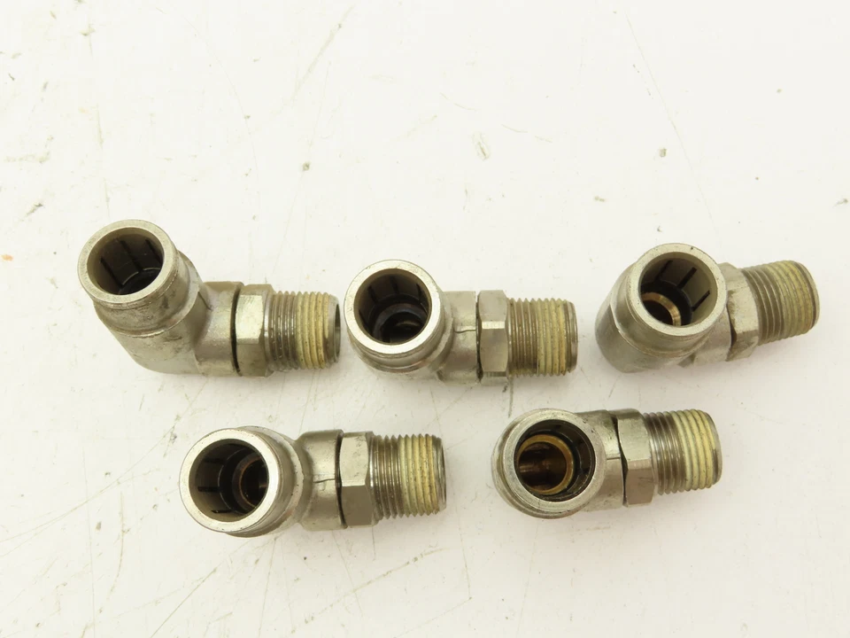 Norgren 124470738 Pneufit Swivel Male Elbow 1/2" OD Tube 3/8" MNPT Lot of 5 - Image 3 of 4