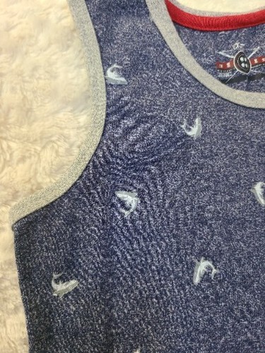 Faze 1 Boys Shark Print Tank Top Size 6 (Slightly Imperfect) - Picture 3 of 6