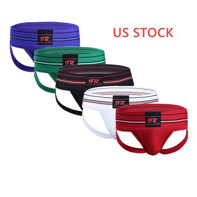 US Mens Athletic Supporter Jockstrap Sports Bikini Briefs Underwear