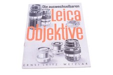   LEICA 1936 INTERCHANGEABLE LENSES ORIGINAL PRODUCT GUIDE BROCHURE GERMAN 127-1