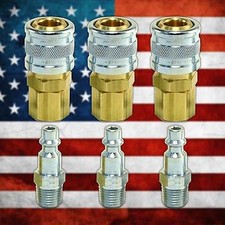 1/4 NPT Air Hose Fittings M Style Tool Line Compressor Construction Coupler Plug
