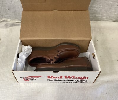 RED WING USA 8601 BROWN DUNOON MOC TOE TIE OXFORD NEW w BOX NIB