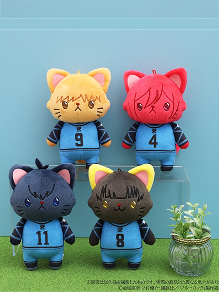 BLUE LOCK Chigiri Hyoma Cosplay Cat Stuffed Toy Doll Plush Pendant ...