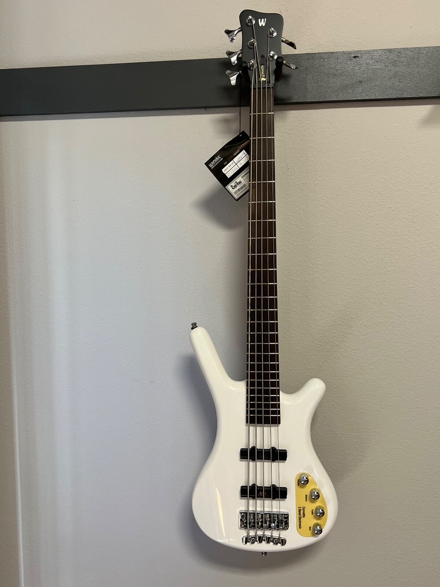 Warwick Rockbass Corvette Basic-5 String-Solid White High Polish-W 