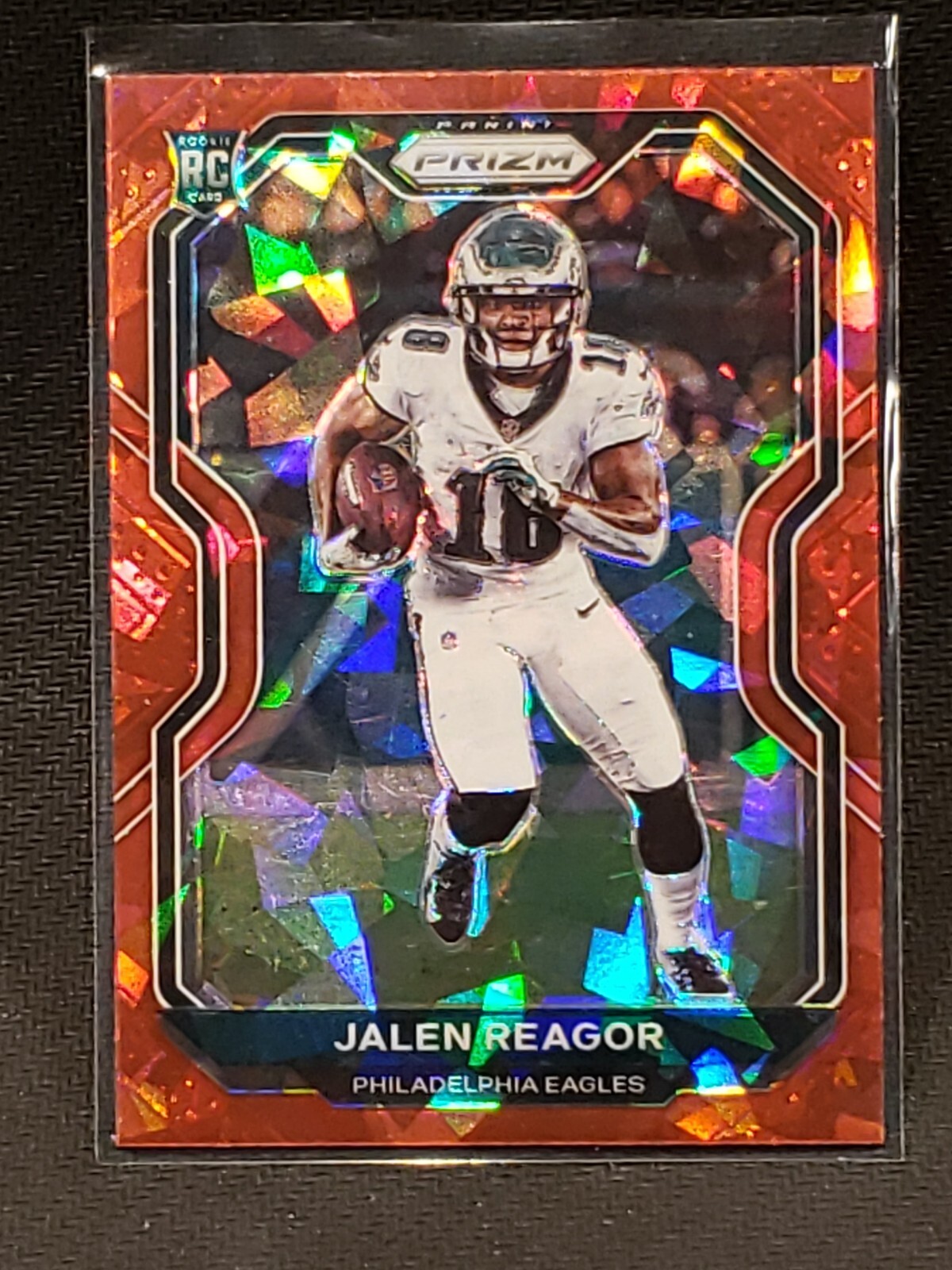 Jalen Reagor Red Cracked Ice Rookie #342 Eagles - 2020 Panini Prizm SP Rookie