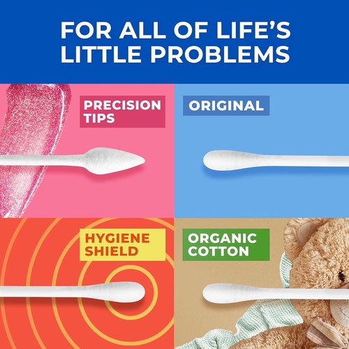 Q-tips Cotton Swabs For Hygiene and Beauty Care Made With 100% Cotton 625 Count - Picture 3 of 8