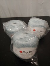 gedifra yarn Korella 50g 90m Lot of 3 Light Blue Yarn